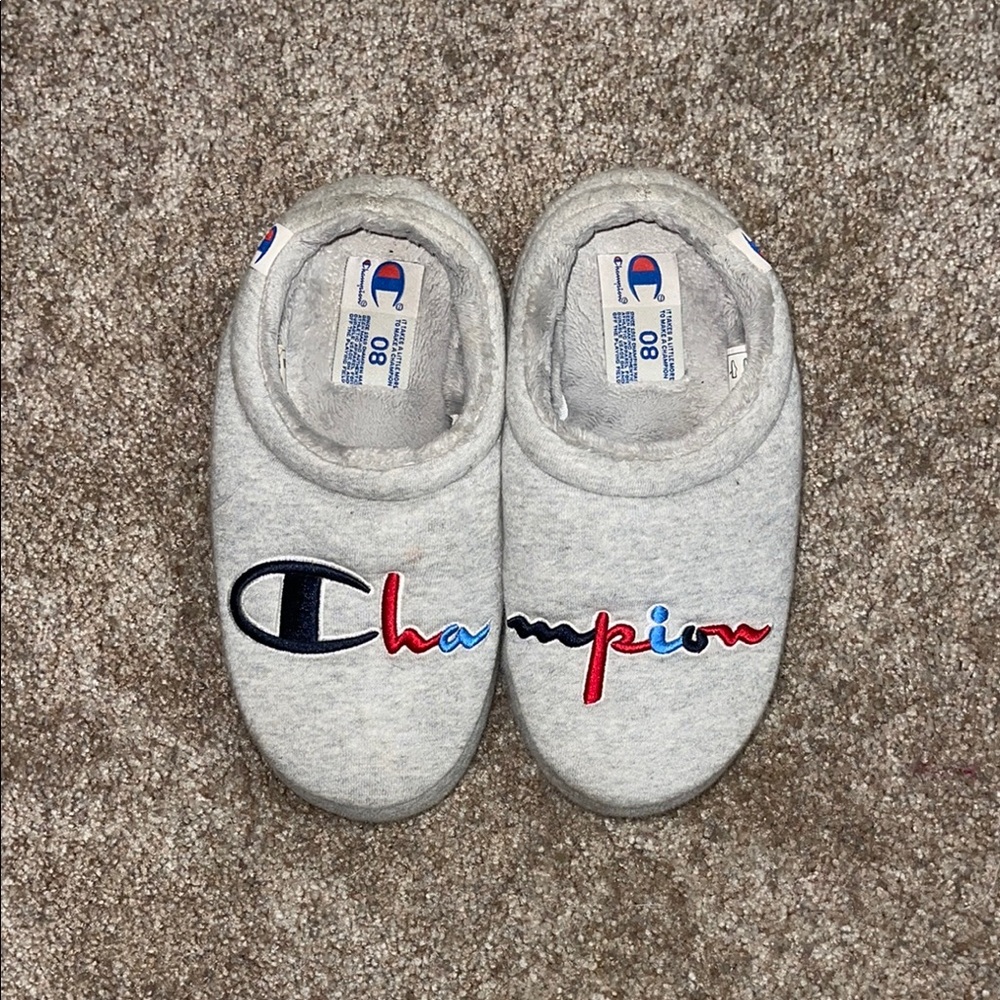 Champion Gray Slippers